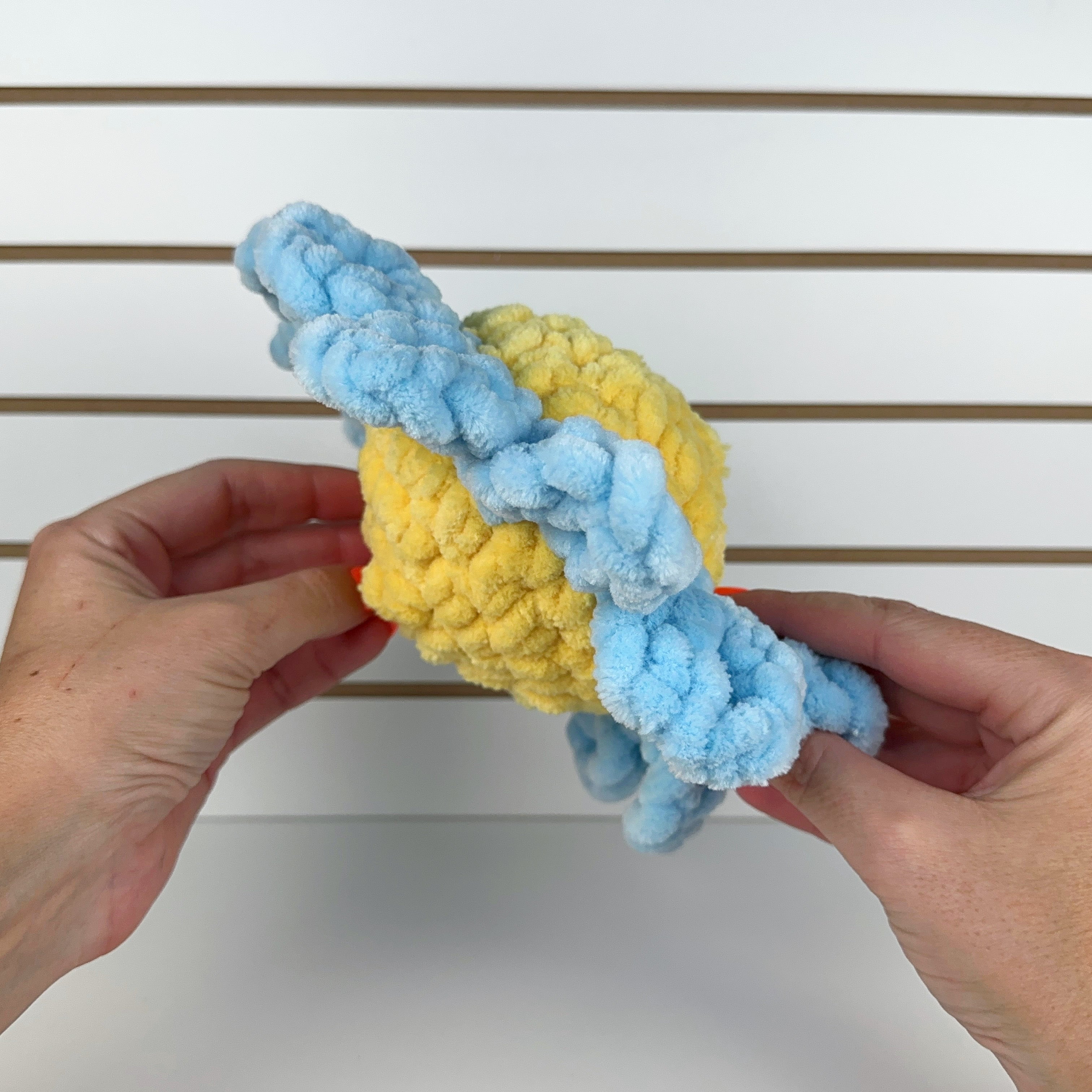 Blue Mini Flower Pillow
