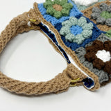Mint Chocolate Bouquet Flower Crochet  Handbag