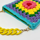Lollipop Flower Crochet Granny Square Bag