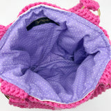 Berry Bouquet Flower Crochet Handbag