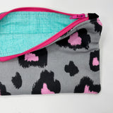 Original Pink Leopard Wristlet Mini