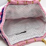 Berry Large Bobble Granny Square Crochet Bag