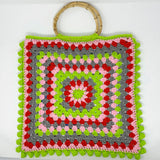 Strawberry Pie Large Bobble Granny Square Bag