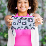Original Pink Leopard Wristlet Mini