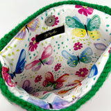 Strawberry Pie Flower Crochet Granny Square Handbag
