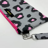 Original Pink Leopard Wristlet Mini