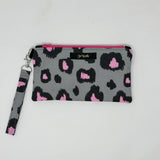 Original Pink Leopard Wristlet Mini