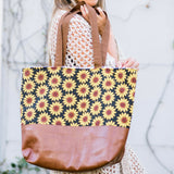 Sunny Flowers Tote Bag, Sunflower Tote