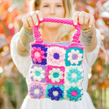 Berry Bouquet Flower Crochet Handbag
