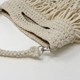 Cream Loopy Crochet Bag