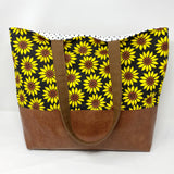 Sunny Flowers Tote Bag, Sunflower Tote