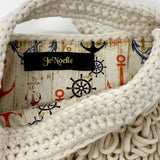 Cream Loopy Crochet Bag