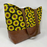 Sunny Flowers Tote Bag, Sunflower Tote
