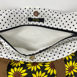 Sunny Flowers Tote Bag, Sunflower Tote