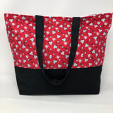 Rosy Plaid Tote Bag