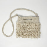 Cream Loopy Crochet Bag