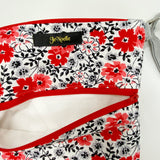 Flowering Buds Crossbody Bag, Red Floral Crossbody