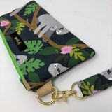 Let’s Hang Wristlet Mini, Sloth Wristlet